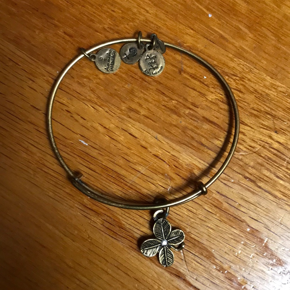 Alex and Ani Shamrock Gold Bracelet